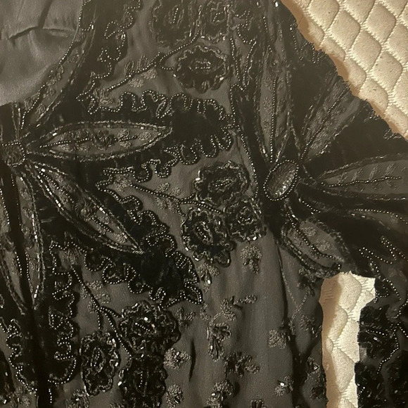 Zola Evening Beaded Sequined formal jacket size small - Picture 4 of 14